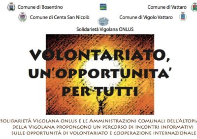 Volontariato una opportunità per tutti