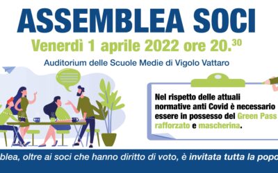 Assemblea Soci – venerdì 1 aprile 2022 ore 20.30