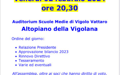 Assemblea dei Soci – 2 febbraio 2024